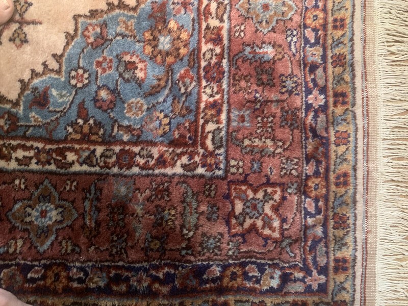 6ftx9ft Vintage Handmade Medallion Turkish Wool Rug(used Good Condition). gallery
