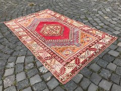 Handmade Rug Turkish Area Rug Vintage Rug Oushak Rug Antique Rug Bohemian Rug