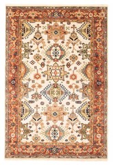 Vintage Hand-Knotted Carpet 4’0″ x 5’11” Traditional Oriental Wool Area Rug