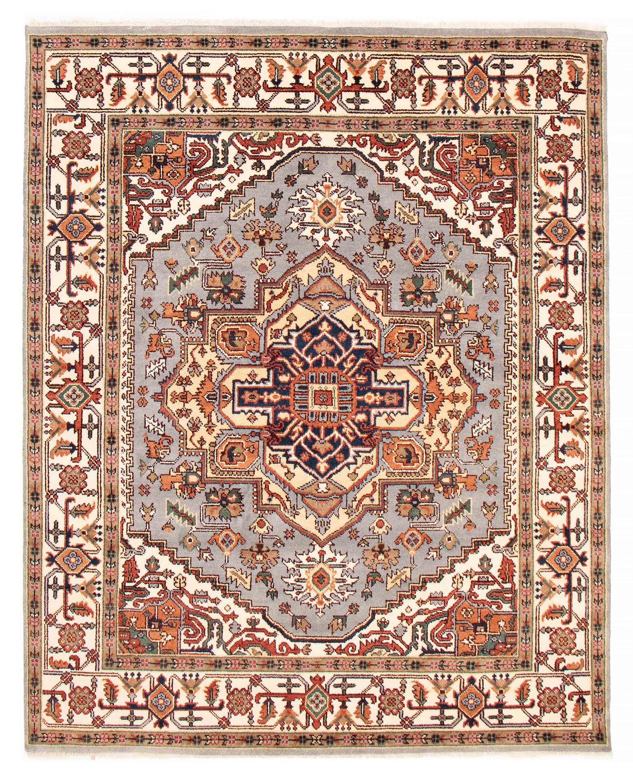 Traditional Vintage Hand-Knotted Oriental Carpet 8'0" x 9'11" Wool Area Rug gallery