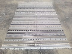 Fine Vintage Traditional Hand Made Kattrup Wool Multicolor Rug 242x175cm