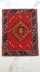 3×2 Antique Cushion Rug Bee Motif Rug Handmade Traditional Carpet Rug