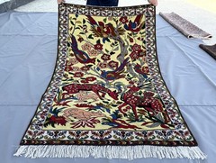 Fine Hand Knotted Afghan Pictorial Rug 3×5 Vintage Persian Style Oriental Carpet