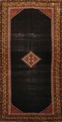 Pre-1900 Vegetable Dye Traditional Area Rug 5×10 Ft Hand-Knotted Wool Carpet