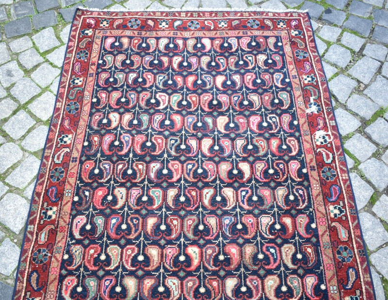 Fabulous Antique Runner Rug 40'' x 120'' Caucasian Rug Collector Item Worn Rug gallery