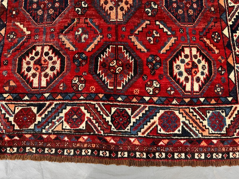 115 x 165 cm COLLECTORS' ITEM Antique Stunning Vase Tribal Shirvan Caucasian Rug gallery