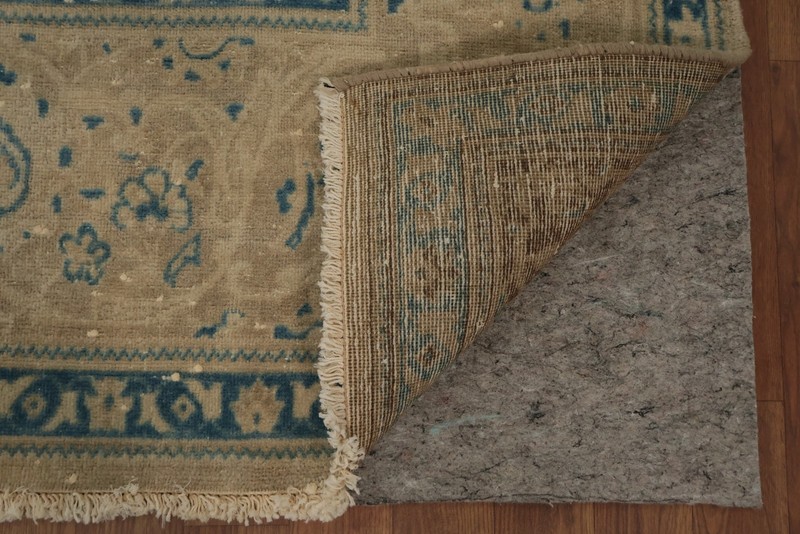 Classic Living Room Area Rug 7x11 in Subtle Blues and Warm Earthy Tones Carpet gallery