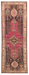 Vintage Hand-knotted Runner Rug 2’11” x 8’6″ Traditional Oriental Wool Carpet