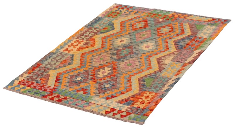 Vintage Hand Woven Area Rug 4'2" x 5'5" Traditional Wool Oriental Carpet gallery