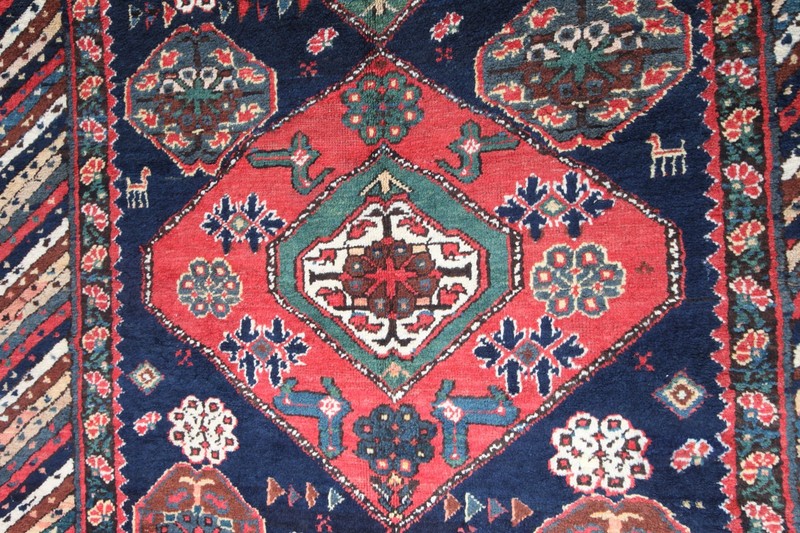 Late 19th Century Gendje Kazak Rug – Antique Caucasian Tribal Carpet gallery