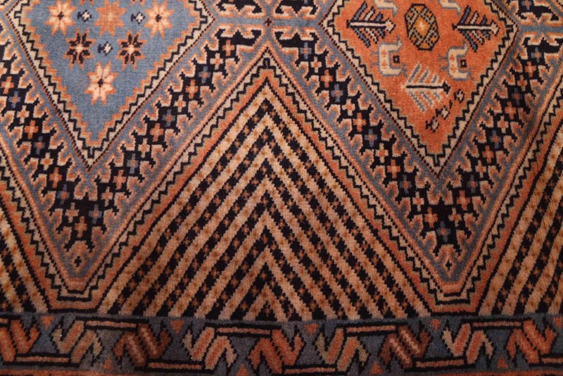 Vintage Hand-knotted Runner Rug 2'11" x 12'6" Traditional Oriental Wool Carpet gallery