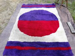 rya,ege,vintage,Scandinavian, carpet, rug 5 x 8 excellent