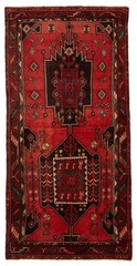 Vintage 4’2″ x 8’2″ Traditional Hand Knotted Vegetable Dye Wool Area Rug
