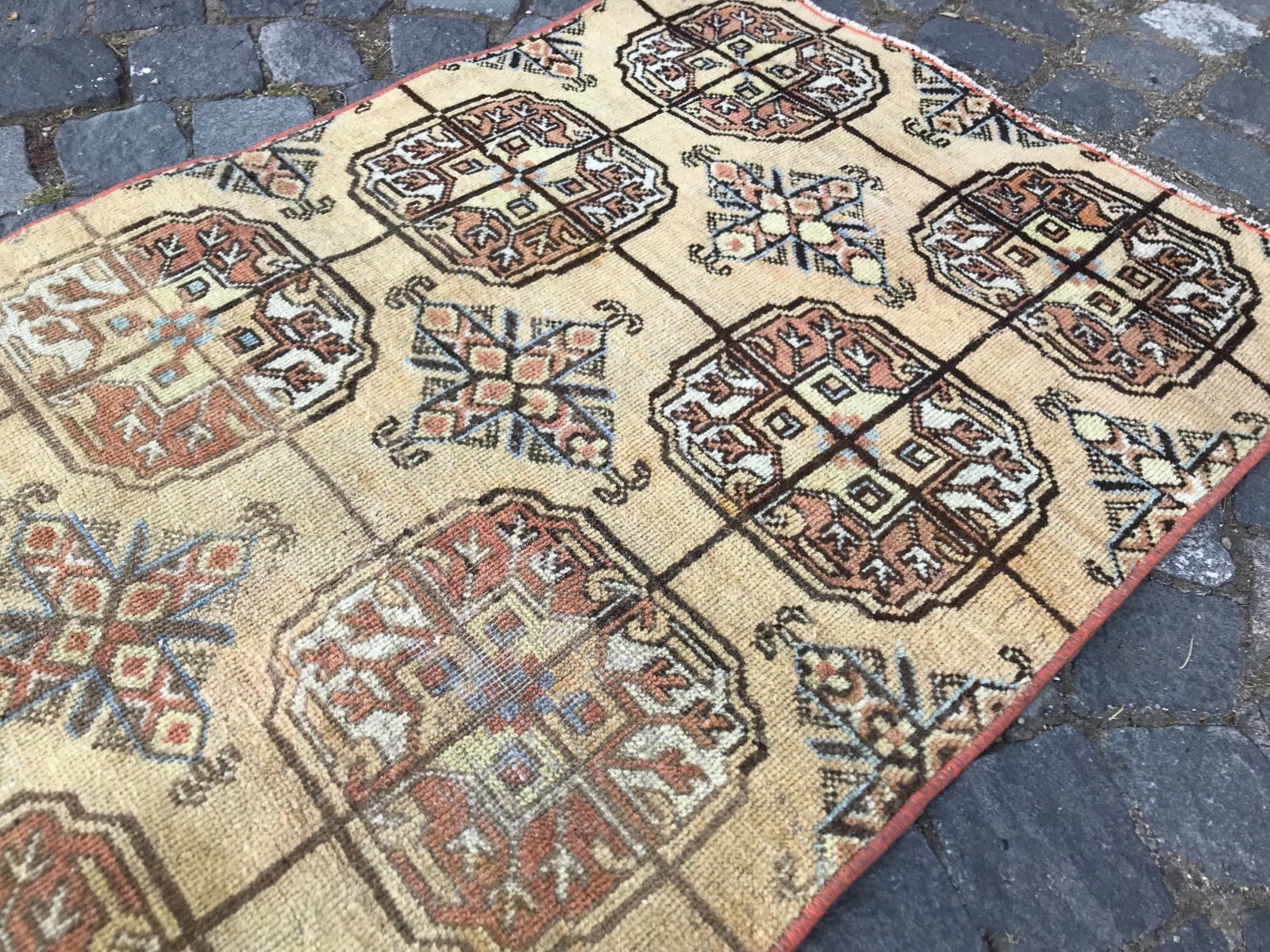 Bohemian Area Rug Handmade Wool Rug Turkish Vintage Traditional Rug Home Decor gallery