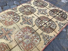 Bohemian Area Rug Handmade Wool Rug Turkish Vintage Traditional Rug Home Decor