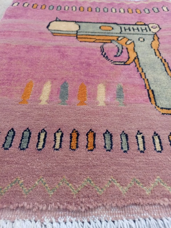 Handmade Afghan Amazing Rugs Great Quality Beauiful design 60cmx40cm gallery