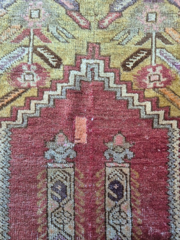 Vintage Tribal Anatolian Turkish Rug 44" x 79" - Rare West Anatolian Antique Rug gallery