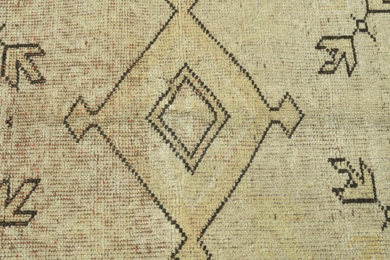 5x8 Turkish Neutral Wool Area Rug Hand-Knotted Vintage Oushak Rug Carpet,1231 gallery
