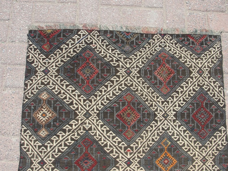 3x4 ft Handmade Anatolian Kilim Rug - Rugs for living room gallery