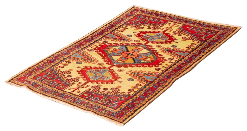 Traditional Vintage Hand-Knotted Area Rug 3'7" x 5'4" Oriental Wool Carpet gallery