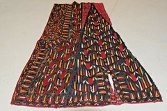 Important top silk fragment, Turkmenistan, 19th century,