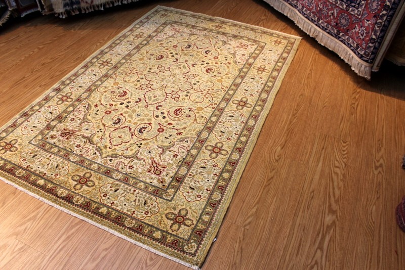 GENUINE HANDMADE 4'6" x 7' FLORAL DESIGN Rug TREE OF LIFE Floral FINELY WOVEN gallery