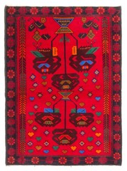 Traditional Vintage Hand-Knotted Area Rug 3’3″ x 4’5″ Oriental Wool Carpet