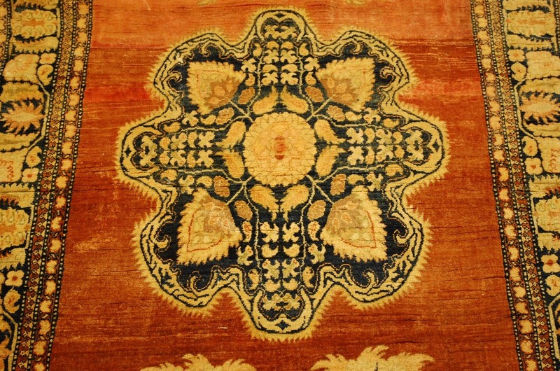 WOOL,SILK Old CAUCASIAN Rugs, Hand Woven,knotted size Approximately 3'4" X 5'7" gallery