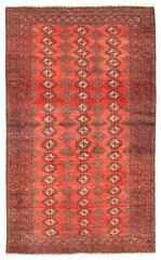 Vintage Hand-Knotted Carpet 3’7″ x 5’11” Traditional Oriental Wool Area Rug