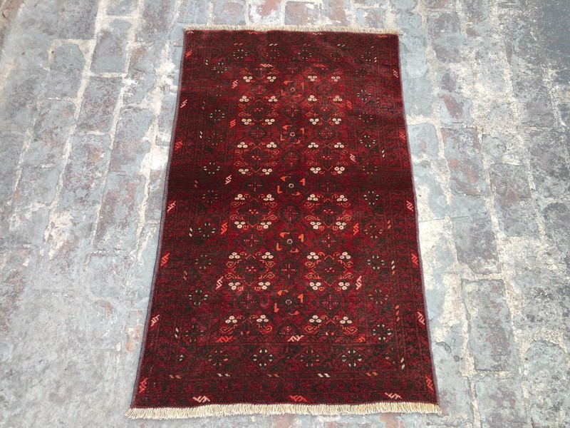 Turkmen Tekke Gul Rug, Afghan Ersari Hand Knotted Rare Carpet, Persian Style Rug gallery