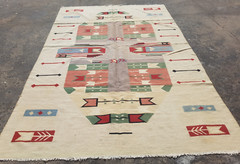 Vintage Traditional Handmade Beautiful Turkish Floor Rug 285×190 cm