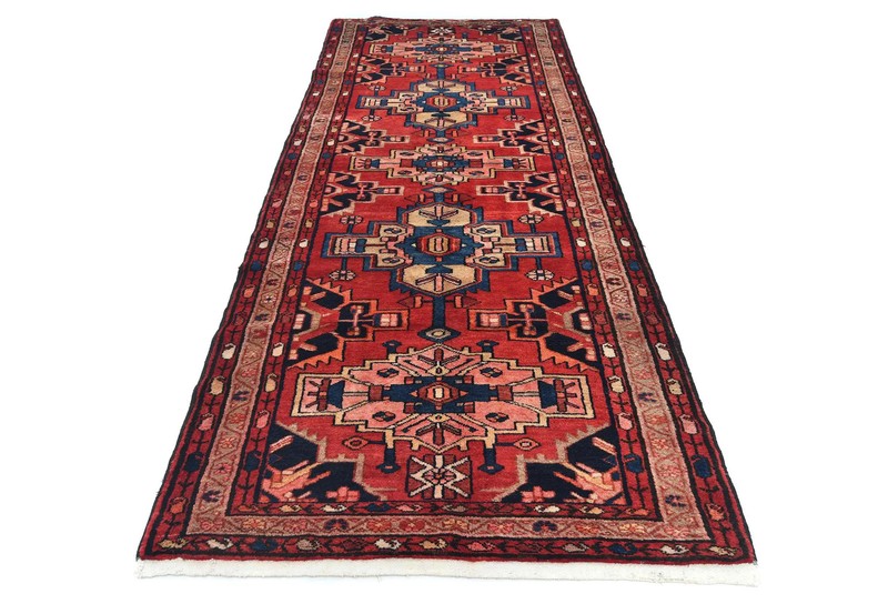 4x10 ft Tribal Geometric Oriental Rug Red Farmhouse Decor Kitchen Hallway Carpet gallery