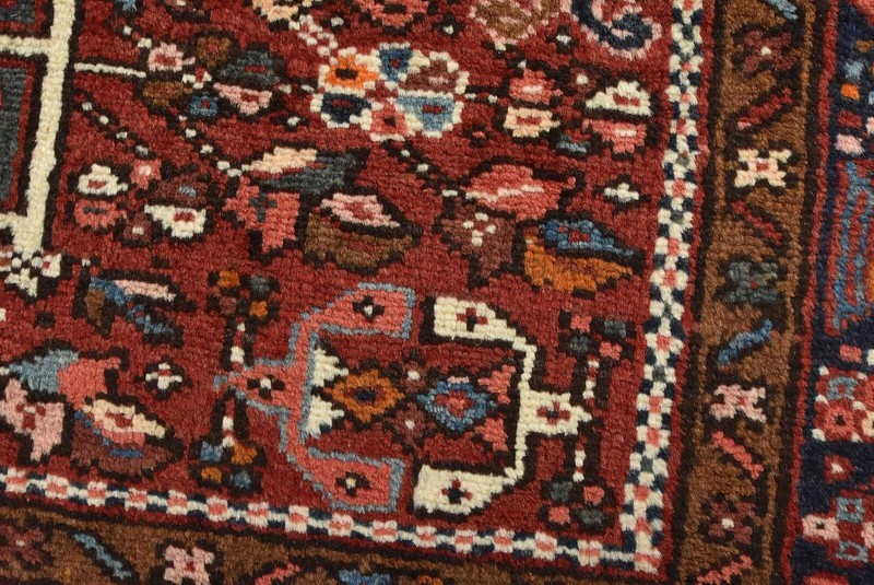 Vintage Tribal Oriental 4’10” x 6’2” Red Wool Traditional Hand-Knotted Area Rug gallery