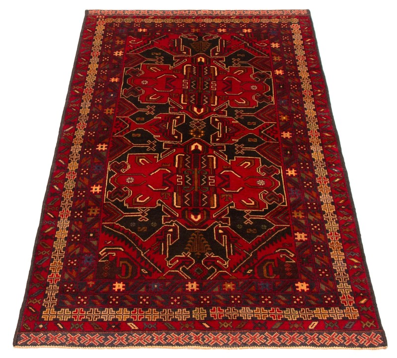 Vintage Hand-Knotted Area Rug 3'4" x 6'8" Traditional Oriental Wool Carpet gallery