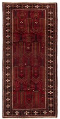 Vintage Traditional Hand-Knotted Area Rug 4’3″ x 8’9″ Oriental Wool Carpet