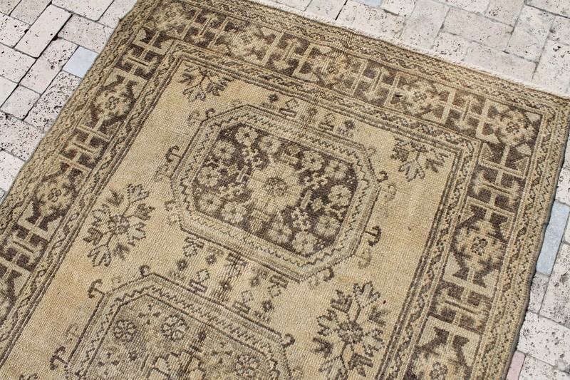 Turkish Rug 55''x148'' Vintage Oushak Mutedcolor Runner Corridor Carpet Hallway gallery