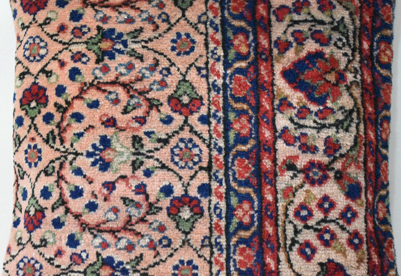 Turkish Pillow Cover Sofa Rug 16'' x 16'' Made of Antique Cushion Cover Carpet gallery