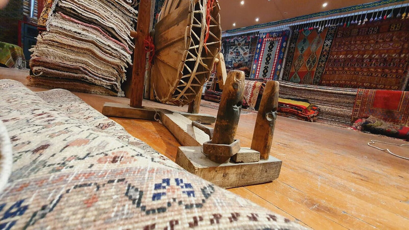 Stunning Vintage Cr1950-1960's Wool Pile Bunyan Kayseri Area Rug 4'7"×6'5" gallery