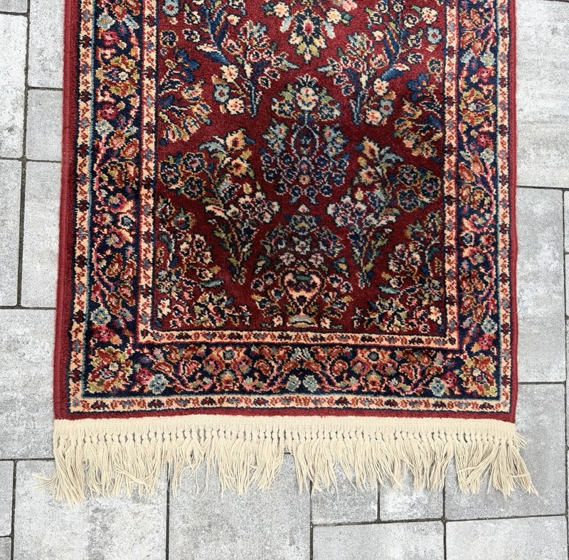 2.6' x 12' Karastan wool Rug, Red Sarouk 785, Original 700 Series gallery