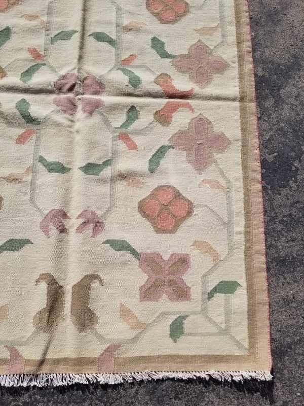 Vintage Traditional Handmade Beautiful Turkish Kilim Floor Rug Carpet 166x119 cm gallery