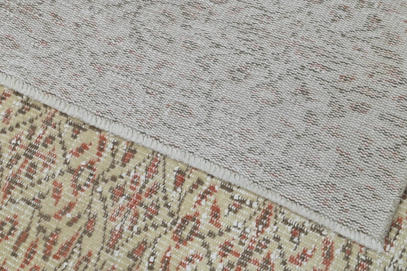 Oushak Turkish Vintage Rug 6x8 Kilim Rug Anatolian Handmade Boho Decor BEIGE gallery
