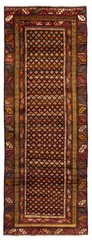 Vintage Hand-knotted Runner Rug 3’8″ x 10’2″ Traditional Oriental Wool Carpet