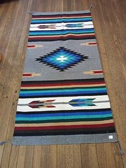 Handwoven Southwest Design Acrylic Rug; 32″x64″