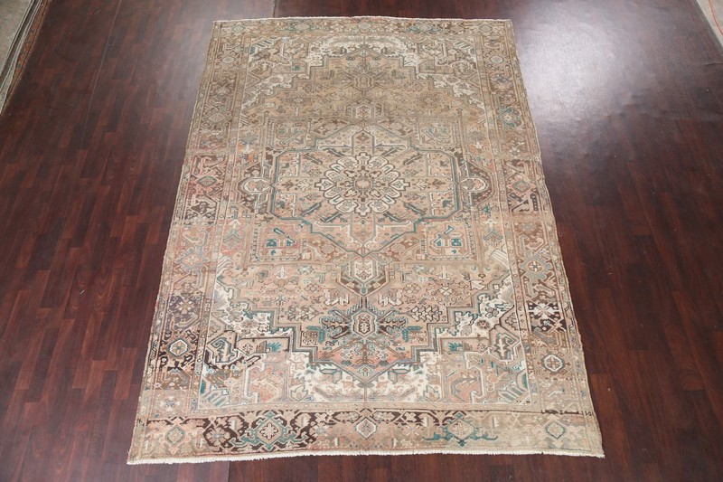 Geometric Traditional Area Rug 8x12 Ft Handmade Medallion Vintage Wool Carpet gallery
