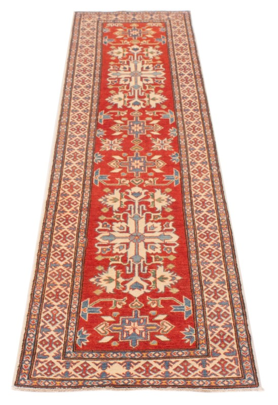2'8" x 10'9" Vintage Hand-knotted Runner Rug Traditional Oriental Wool Carpet gallery