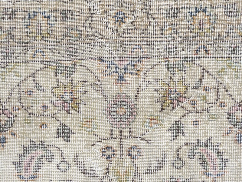 Vintage Anatolia Carpet, Distressed Rugs Floral Modern Wool Rug Handmade 43"x76" gallery