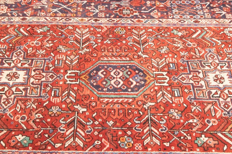 Vintage Tribal Style Rusty Red Runner Rug Oriental Hallway Carpet 5'4X12'7 ft gallery