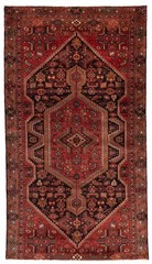 Vintage Hand-Knotted Area Rug 4’7″ x 8’4″ Traditional Oriental Wool Carpet