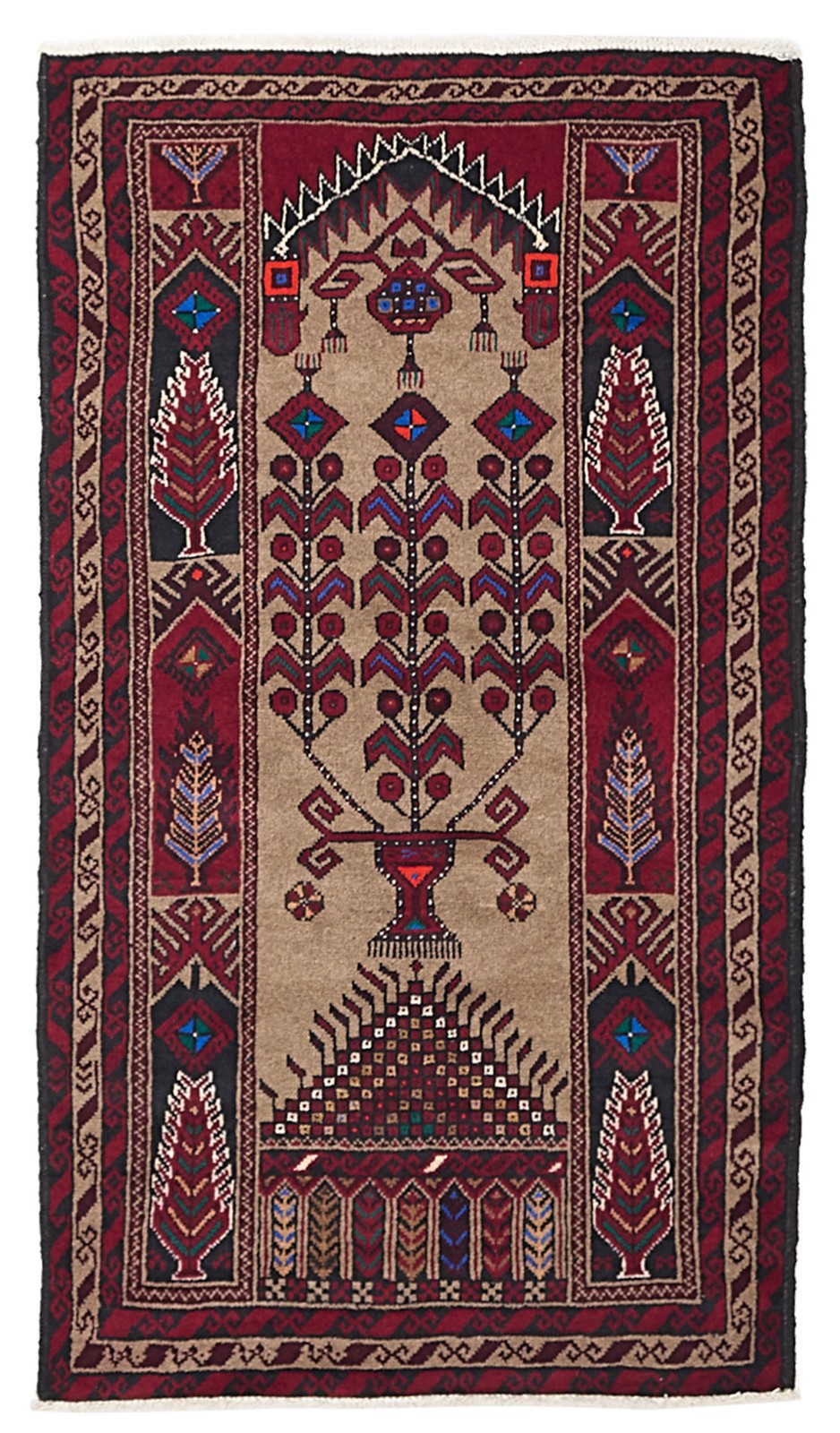 Traditional Vintage Hand-Knotted Area Rug 3'4" x 5'10" Oriental Wool Carpet gallery