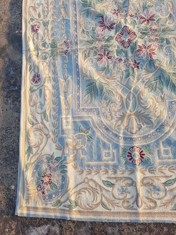 Vintage Hand Woven Traditional Kashmiri Multicolor Kilim Rug Carpet 200x141 cm gallery